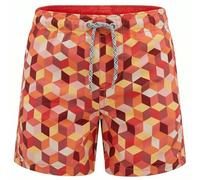 RIPT Performance Garçons Ript Essentials Short de bain à séchage rapide avec protection solaire UV 50, Imprimé géométrique orange, 11-12 ans