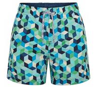 RIPT Performance Garçons Ript Essentials Short de bain à séchage rapide avec protection solaire UV 50, Imprimé géométrique bleu, 11-12 ans