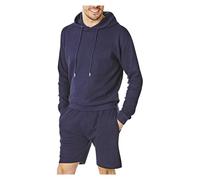 RIPT Performance Homme Ensembles de pyjama Hoody and Top Loungewear Set Ensemble de vêtements d'intérieur, Navy, L