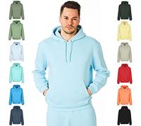 RIPT RCSWT763 Sweat à Capuche Soft Touch Loungewear pour Hommes, Aigue-Marine, S