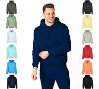 RIPT RCSWT763 Sweat à Capuche Soft Touch Loungewear pour Hommes, Bleu Marine, M