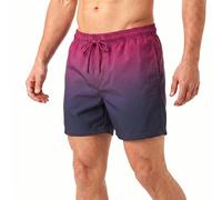 RIPT Short de Bain Homme Séchage Rapide - Boardshort avec Doublure Mesh, Protection UV50, Short Plage Natation Surf Vacances Été (Rose Dip Dye, XL)
