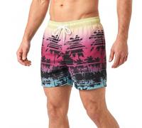 RIPT Short de Bain Homme Séchage Rapide - Boardshort avec Doublure Mesh, Protection UV50, Short Plage Natation Surf Vacances Été (Rose, XXL)