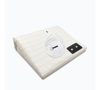 RIQINXIN Drap de Mise à la Terre 200 x 200 cm Tapis de Mise à la Terre avec câble de Terre UE Tapis de Sol conducteur en Fibre d'argent pour Un Meilleur Sommeil 10% de Fils d'argent et 90% Coton