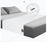 RIQINXIN Drap de mise à la terre en fibre d'argent conductrice avec cordon de mise à la terre de 4,6 m pour un meilleur sommeil (99 x 203 cm) pour réduire l'anxiété et la fatigue