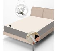 RIQINXIN Drap de mise à la terre en fibre d'argent respirant, drap de lit de mise à la terre, drap de lit doux pour thérapie du sommeil, tapis de mise à la terre UK (193 x 203 cm)