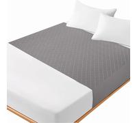 RIQINXIN Protège Matelas pour Adulte Lavable avec Ailes 4 Couches de Protection pour Lits Alèse Absorbante Imperméable Réutilisable 100x100+45cm