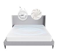 RIQINXIN Tapis De Mise à La Terre Grounding Fitted Sheet - 10% Fil d'argent à 90% Coton Câble EU Drap De Lit De Mise à La Terre pour Meilleur Sommeil Récupération De l'Énergie (Blanc 160x200x35 cm)