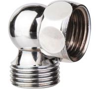 Riquier - Coude Mâle/Femelle chromé à rotule 15x21 (La pièce)