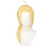 RiRaku Anime Cosplay Perruque Edward Elric Golden Braid Long Halloween Costume Cosplay Perruque,pour Fête Carnaval Noël