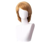 RiRaku Anime Cosplay Perruque Kristoff Blonde Brown Short Halloween Costume Cosplay Perruque,pour Fête Carnaval Noël