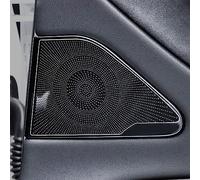 RiRaku Haut-Parleur Grille Grill Couverture Garde Protection Maille pour Tesla Modèle 3 Accessoires Car Styling,Black-Rear