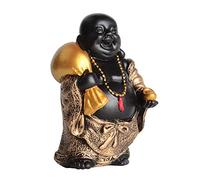 Rire Bouddha Statue Resin Maitreya Buddhsit Sculpture Fengshii Figurine Art Craft Zen Ornement Decoration Home Office Decor Accessoires Bouddhism, Une Collection d'art