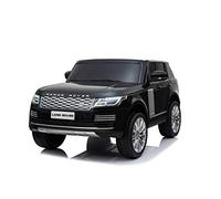 RIRICAR Voiture électrique Enfant 4x4, Range Rover, Noir, 2 Places, avec télécommande à 2,4 GHz, Batterie 2 x 12V / 7Ah, 4 x Moteur 12V 35W, 3 à 8 Ans