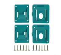 RIS-MA-01 / RIS-MA-01-02 Support de rangement de piles pour batterie 18 V, BL1815 BL1820 BL1830 BL1840 BL1850 BL1860, organiseur mural de piles avec vis pour rangement de garage (2 + 2 pièces)