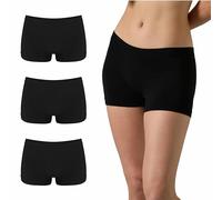 Risalti Boxer Femme Bambou 3 Pcs - Culotte Respirante, Shorty Plus Doux Que le Coton, Caleçon, Panty, Boxer Sans Couture - Made in Italy