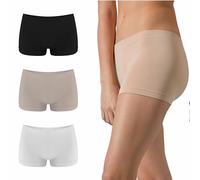 Risalti Boxer Femmes Bambou 3 Pcs - Culotte Respirante Plus Douce Que le Coton, Shorty, Caleçon Sans Couture - Made in Italy