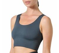 Risalti Brassiere Sport Femme Brassière Femme Côtelé Ilena - Soutien Gorge sans Armature, Brassiere Femme sans Coutures, Soutiens-Gorge De Sport Femme en Microfibre - Made in Italy