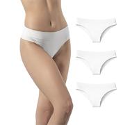 Risalti Culotte Femme Bresilienne Microfibre Lot de 3 - Tanga sans Couture Femme et Étiquette, Culottes Et Slips, Slip Brésilienne Respirant et Élastique, Plus Doux Que Le Coton - Made in Italy