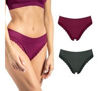 Risalti Culotte Femme Dentelle Côtelé 2 Pcs - Culottes Et Slips Femme, Plus Douce Que la Culotte Femme Coton, Culotte sans Couture Femme, Lot Culotte Femme, Vêtements Femme - Made in Italy