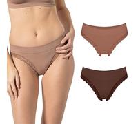 Risalti Culotte Femme Dentelle Côtelé 2 Pcs - Culottes Et Slips Femme, Plus Douce Que la Culotte Femme Coton, Culotte sans Couture Femme, Lot Culotte Femme, Vêtements Femme - Made in Italy