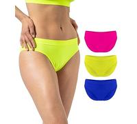 Risalti Culotte Femme Microfibre Seamless Lot 3 - Slip Femme sans Couture et Etiquettes, Culottes et Slips Douce et Respirante Plus Confortable Que Le Coton - Made in Italy