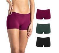 Risalti Culotte femme taille basse microfibre 3 pièces - Culottes boxer femme élastiques, culotte microfibre sans coutures ni étiquettes, sous-vêtements respirants plus doux que le coton - Fabriqué en