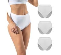 Risalti Culotte Femme Taille Haute Seamless Lot 3 - Slip Femme Taille Haute sans Couture et Etiquettes, Culottes et Slips en Microfibre Douce Plus Confortable Que Le Coton - Made in Italy