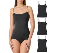 Risalti Débardeur Femme en Microfibre Épaule Étroite 3 Pièces - Élégant, Plus Doux Que Le Coton, Caraco Sans Couture, Sous Vêtements - Made in Italy