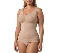 Risalti Débardeur Gainant Femme Microfibre - TankTop sans Couture Élastique, Top Amincissant Epaules Large, Confort, Respirant, Silhouette Sculptée - Made in Italy
