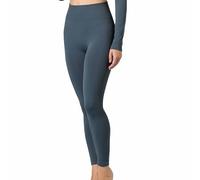 Risalti Leggings De Sport Femme Ilena - Legging Taille Haute élégant, Extensible, Noir, Sans Couture en Microfibre - Made in Italy