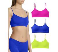 Risalti Soutien Gorge sans Armature Épaules Étroites 3 Pcs - Brassiere Femme sans Armature en Microfibre, Élastique et Confortable Seamless Bra, Top Lingerie - Made in Italy