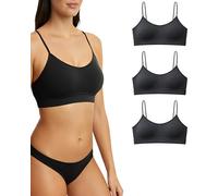 Risalti Soutien Gorge sans Armature Épaules Étroites 3 Pcs - Brassiere Femme sans Armature en Microfibre, Élastique et Confortable Seamless Bra, Top Lingerie - Made in Italy