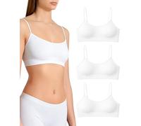 Risalti Soutien Gorge sans Armature Épaules Étroites 3 Pcs - Brassiere Femme sans Armature en Microfibre, Élastique et Confortable Seamless Bra, Top Lingerie - Made in Italy