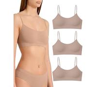 Risalti Soutien Gorge sans Armature Épaules Étroites 3 Pcs - Brassiere Femme sans Armature en Microfibre, Élastique et Confortable Seamless Bra, Top Lingerie - Made in Italy
