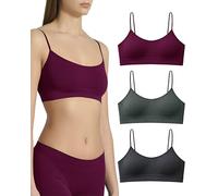 Risalti Soutien Gorge sans Armature Épaules Étroites 3 Pcs - Brassiere Femme sans Armature en Microfibre, Élastique et Confortable Seamless Bra, Top Lingerie - Made in Italy