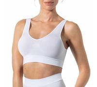 Risalti Soutien Gorge Sport Femme Bretelle Large - Brassière en Microfibre, Soutien-Gorge sans Armature - Made in Italy
