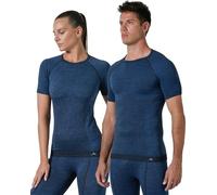 Risalti T Shirt Homme Femme en Laine Mérinos - Maillot Thermique Manches Courtes Extreme, Haut Thermique élastiques et Respirants, sous Vetement Thermique Unisex sans Couture - Made in Italy