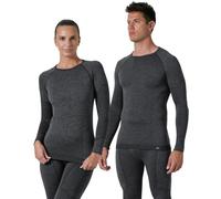 Risalti T Shirt Homme Femme en Laine Mérinos - Maillot Thermique Manches Lounges Extreme, Haut Thermique élastiques et Respirants, sous Vetement Thermique Unisex sans Couture - Made in Italy