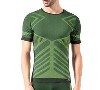 Risalti T Shirt Homme Thermique Manches Courtes Energy - sous Vetement Homme Thermique élastiques, Haut Thermique Homme Respirants, Tshirt Homme sans Couture - Made in Italy