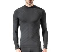Risalti T Shirt Homme Thermique Manches Lounges Pull à Col Roulé Energy - sous Vetement Homme Thermique élastiques, Haut Thermique Homme Respirants, Tshirt Homme sans Couture - Made in Italy