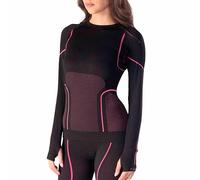 Risalti Tee Shirt Thermique Femme Laine Mérinos Tech+ - Haut à Manches Longues, Sous Vêtement, Vêtement Hiver Maillot Sans Couture - Made in Italy