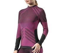 Risalti Tee Shirt Thermique Femme Manches Longue Pull à Col Roulé Energy - sous Vêtement Thermique Femme élastiques et Respirants, Haut Thermique Femme, Tshirt Femme sans Couture - Made in Italy