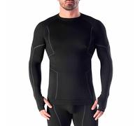 Risalti Tee Shirt Thermique Homme Laine Merinos Tech+ - Haut Thermique Homme à Manches Longues, sous Vetement Thermique Homme, Vetement Homme Hiver Maillot Thermique sans Couture - Made in Italy