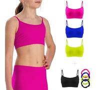 Risalti Top Fille Épaules Étroites Microfibre 3Pcs - Crop Top Fille, Brassiere Fille, Soutiens-Gorge Fille, Brassière Fille, Débardeur Enfant, Vetement Fille, Bracelets Gratuits - Made in Italy