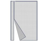 Risareyi Magnétique Moustiquaire Porte Fenetre 240x205cm, Gris Maille Fibre de Verre, Ouverture Latérale Rideau Moustiquaire Aimantée para Balcon, Anti-Insectes, Fermeture Automatique