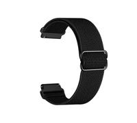 Risdany 20mm 22mm Bracelet Nylon Élastique Adjustable - Extensible et Lavable, Parfait pour Sports et Activités Extérieures,Noir,20mm