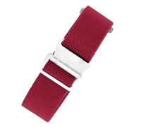 Risdany Bracelet de montre en nylon extensible de 18 mm/20 mm et 22 mm de large, adapté aux bracelets de sport de plein air et aux bracelets militaires pour hommes.,Vin rouge,18 mm