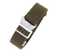 Risdany Bracelet de montre en nylon extensible de 18 mm/20 mm et 22 mm de large, adapté aux bracelets de sport de plein air et aux bracelets militaires pour hommes.,Vert armée,18 mm
