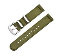 Risdany Bracelet de montre en nylon tissé, 18-24 mm de large, un bracelet de montre de sport tissé, un remplacement durable pour une tenue décontractée.,Vert armée,18 mm